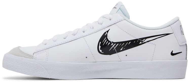 Nike Blazer Low 77 GS Sketch   White Black