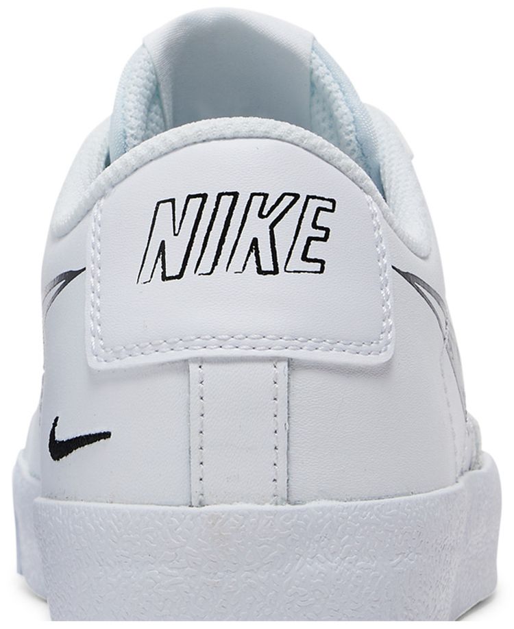 Nike Blazer Low 77 GS Sketch   White Black