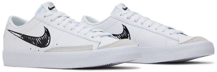 Nike Blazer Low 77 GS Sketch   White Black