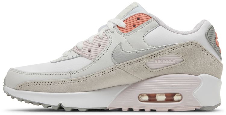 Nike Air Max 90 Leather GS White Light Violet
