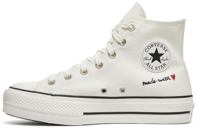 Converse Wmns Chuck Taylor All Star Lift High Valentines Day   Vintage White