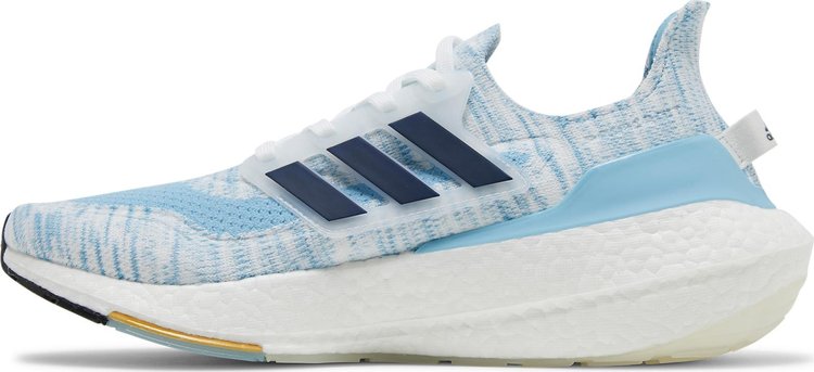 UltraBoost 21 White Clear Blue