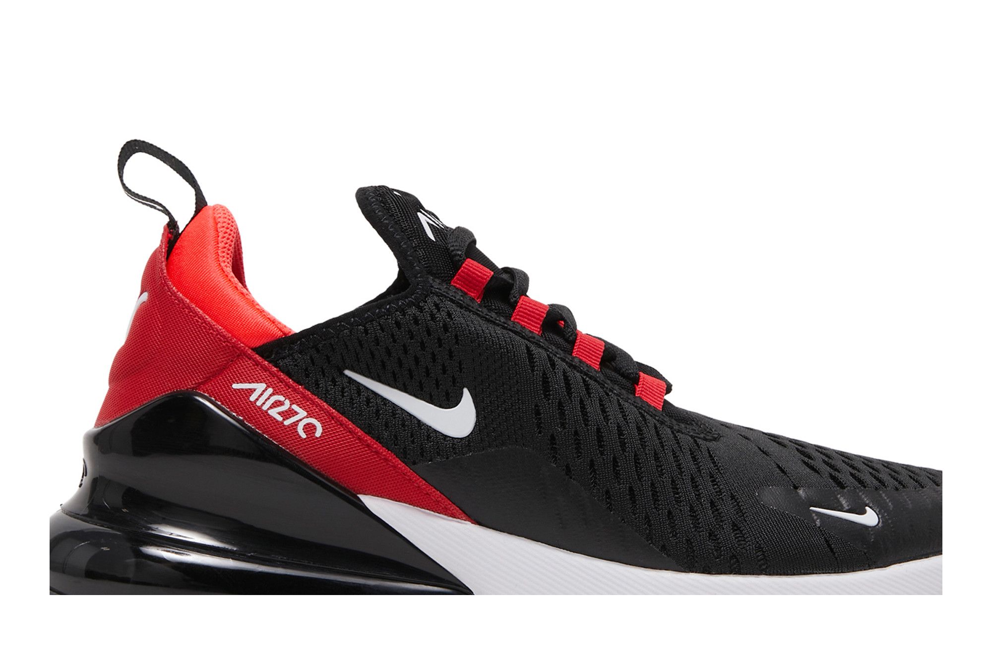 Air max 270 black white and red on sale