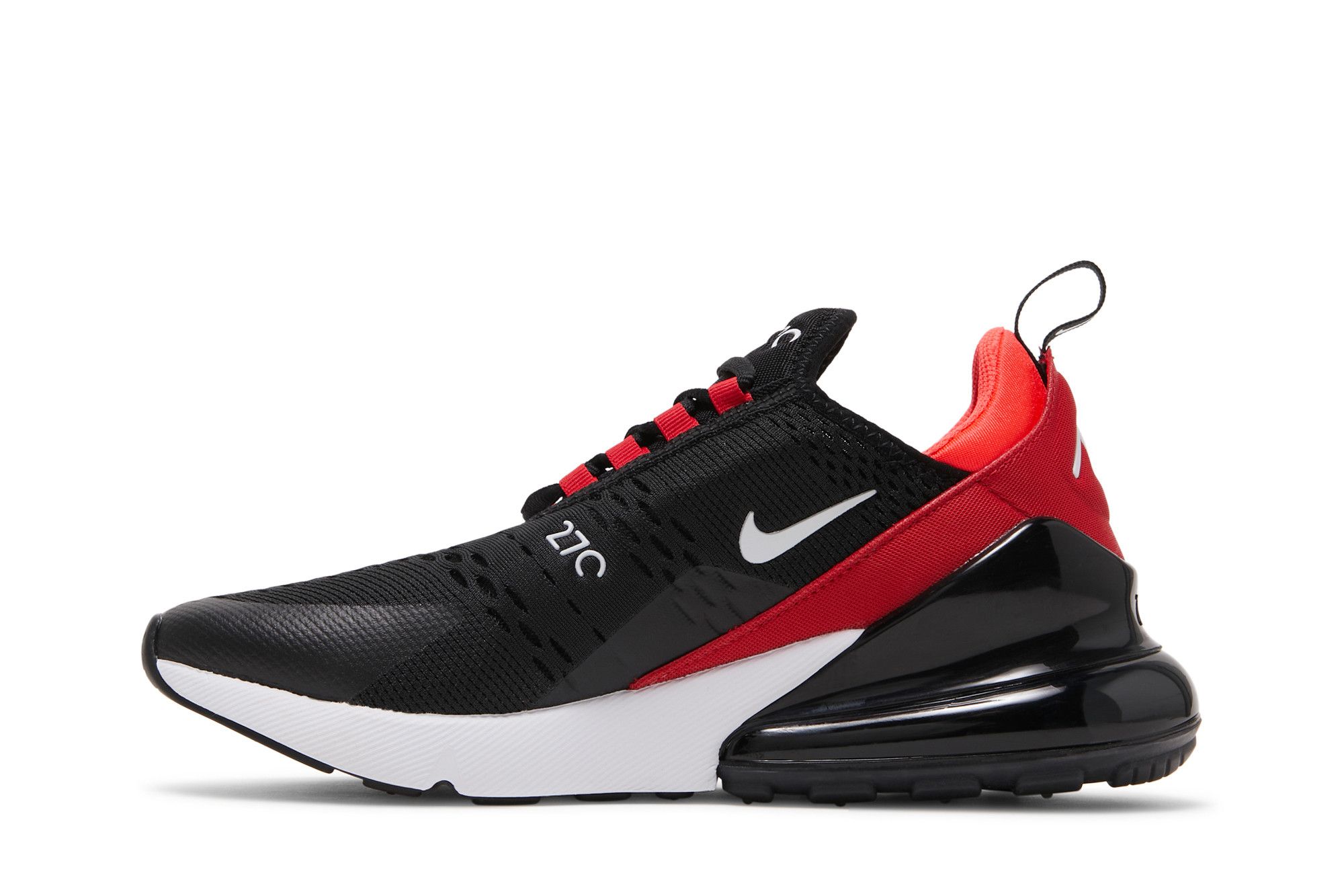 Mens nike air max 270 black and red sales