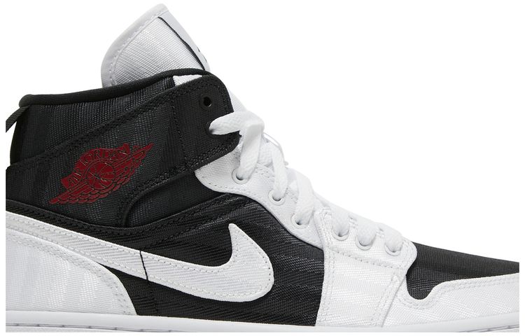 Wmns Air Jordan 1 Mid SE Utility White Black Gym Red