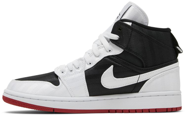 Wmns Air Jordan 1 Mid SE Utility White Black Gym Red