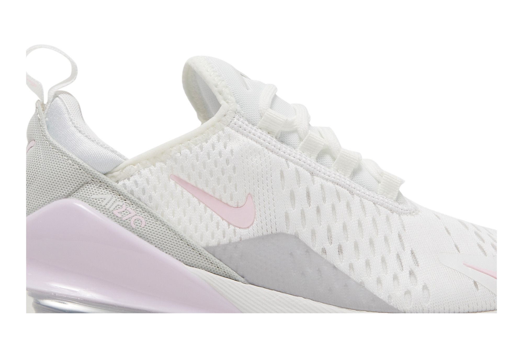 White and pink nike 270 top