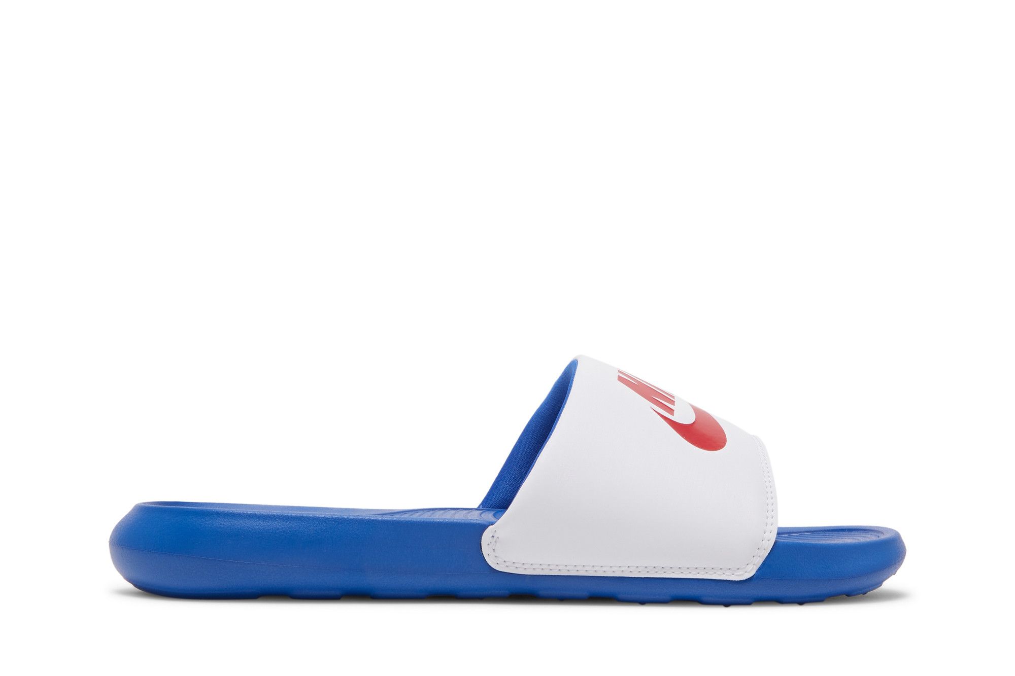 Red white and blue nike slides outlet