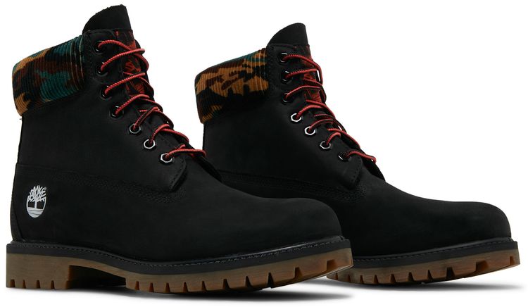 Timberland 6 Inch Heritage Warm Lined Boot Black Camo