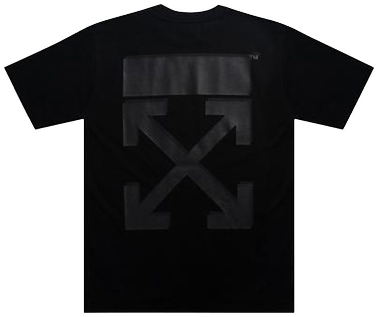 Off White Rubber Arrow Reg Tee Black