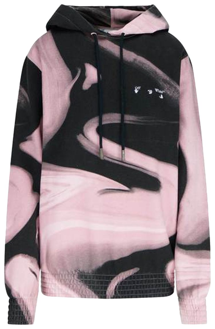 Off White Liquid Melt Reg Hoodie NudeWhite