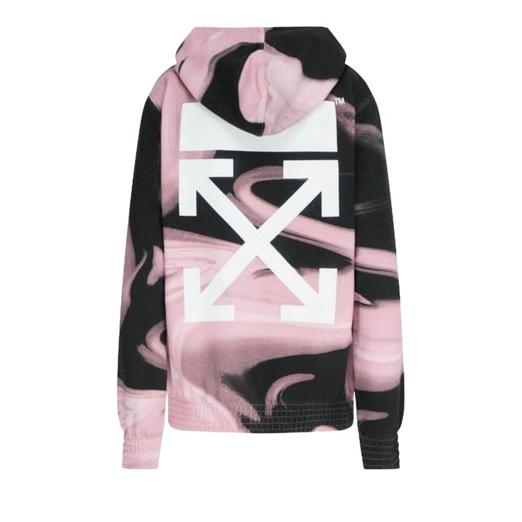 Off White Liquid Melt Reg Hoodie NudeWhite