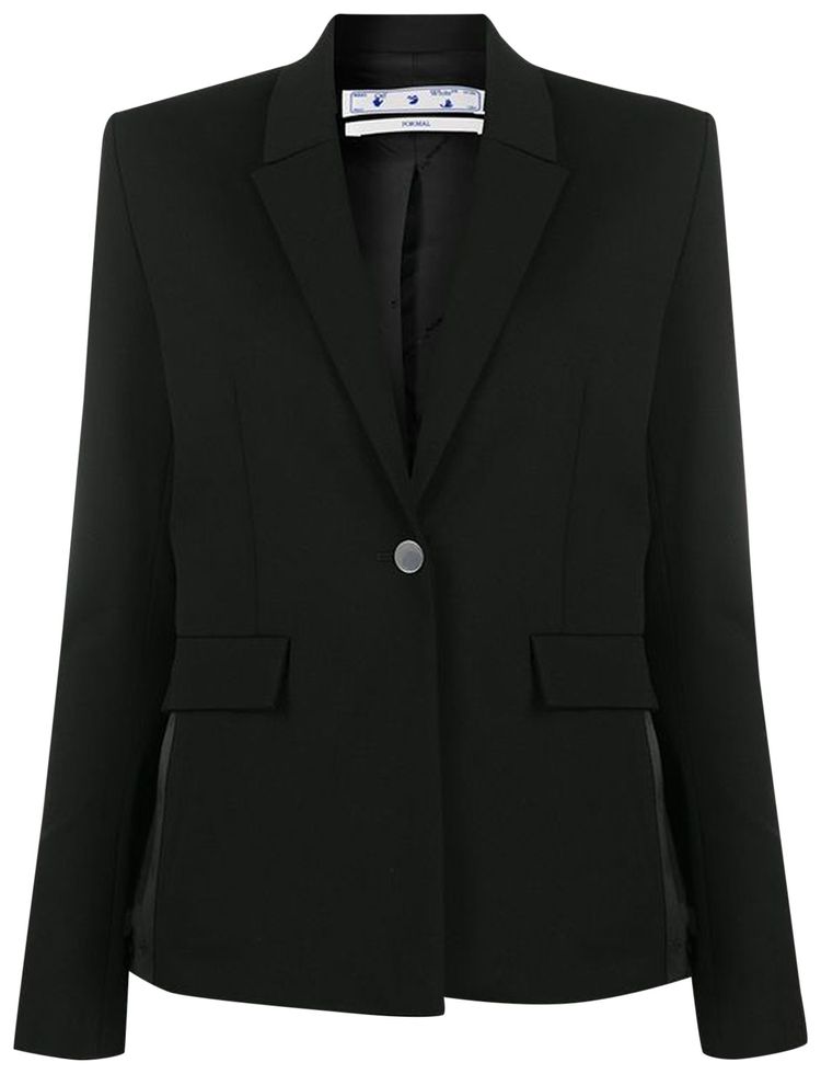 Off White Basic Tailored Jacket Black