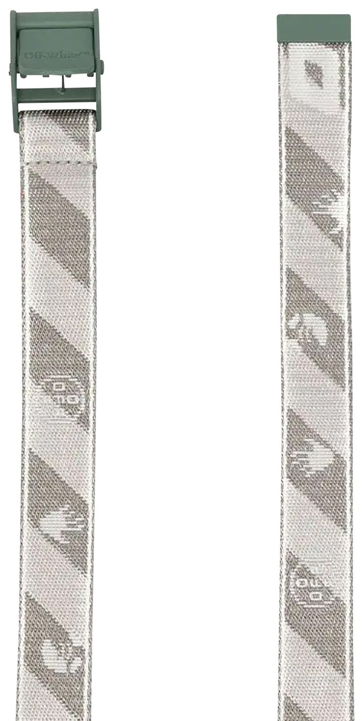 Off White New Industrial Belt Light GreyDark Grey