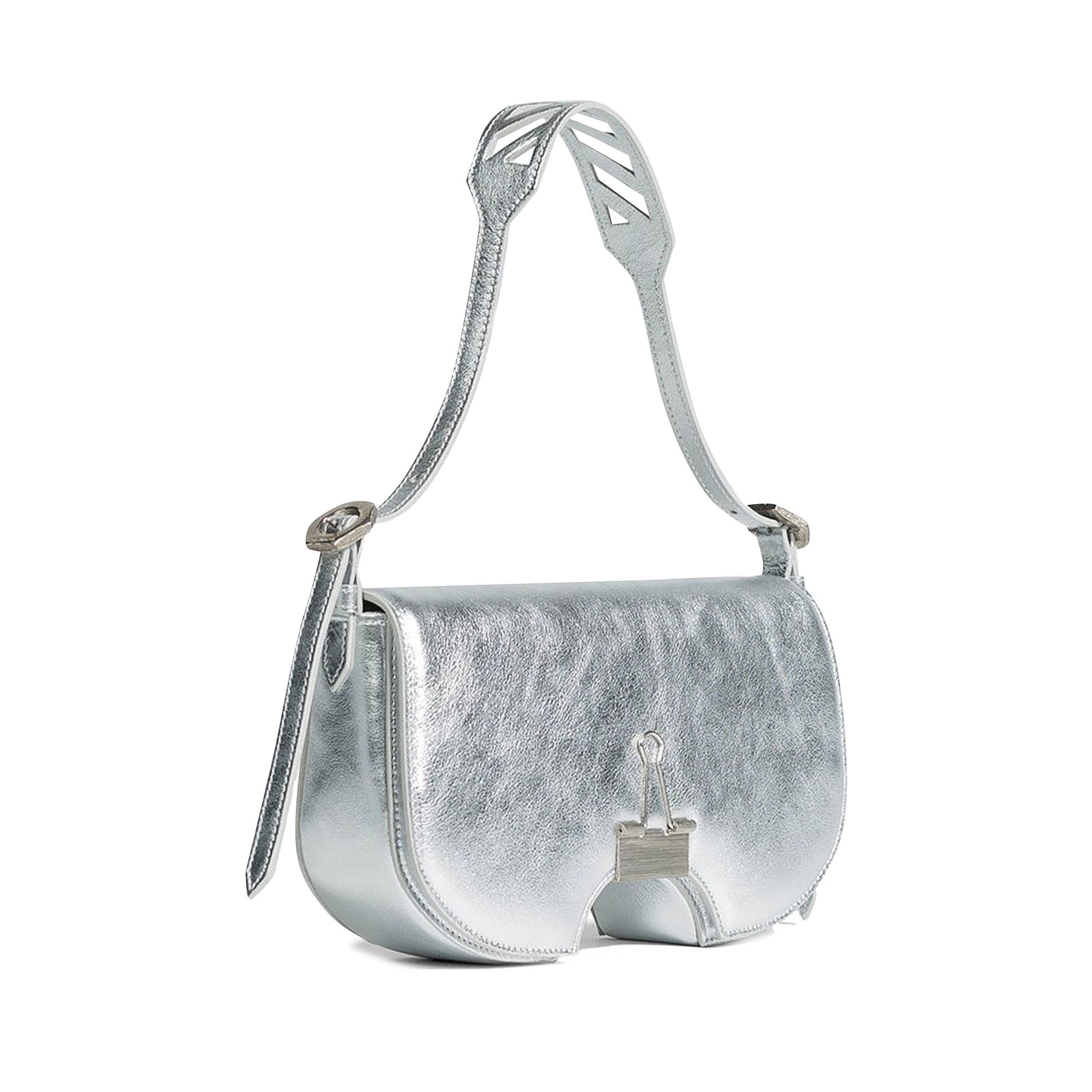 Off white silver bag store
