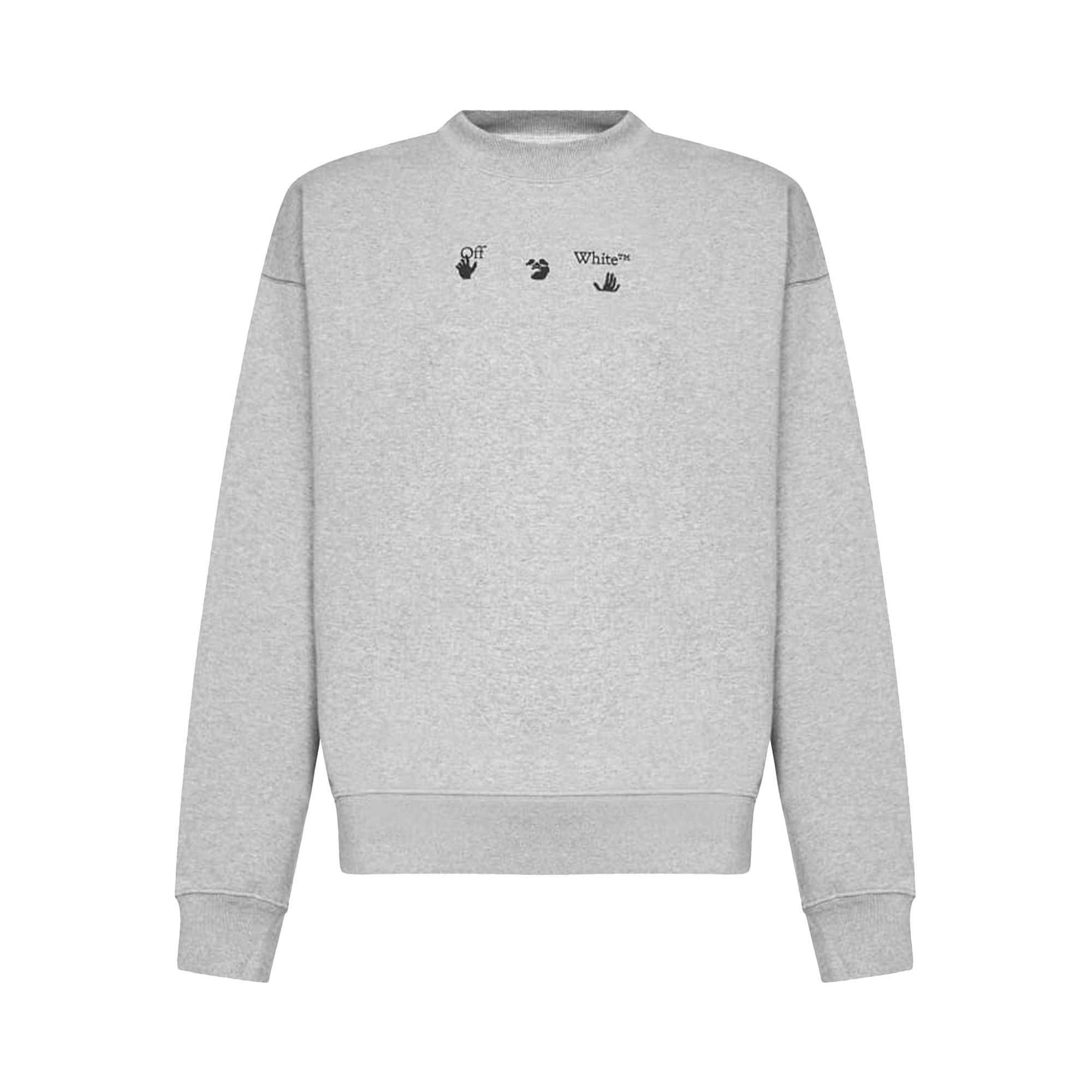Buy Off-White Negative Mark Skate Crewneck 'Melange Grey