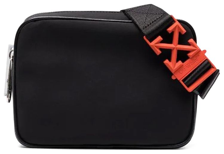 Off White Arrow Plaque Nylon Bum Bag Black