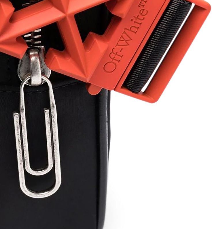 Off White Arrow Plaque Nylon Bum Bag Black