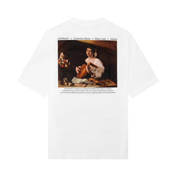 Off White Caravaggio Short Sleeve Tee WhiteMulti