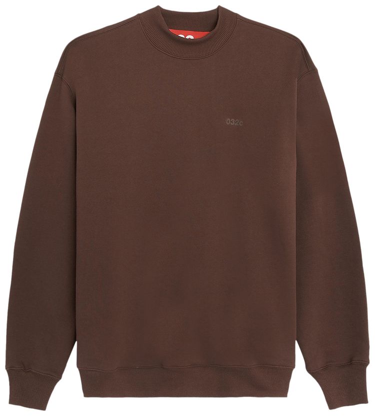 032C Heavy Crewneck Sweatshirt Brown