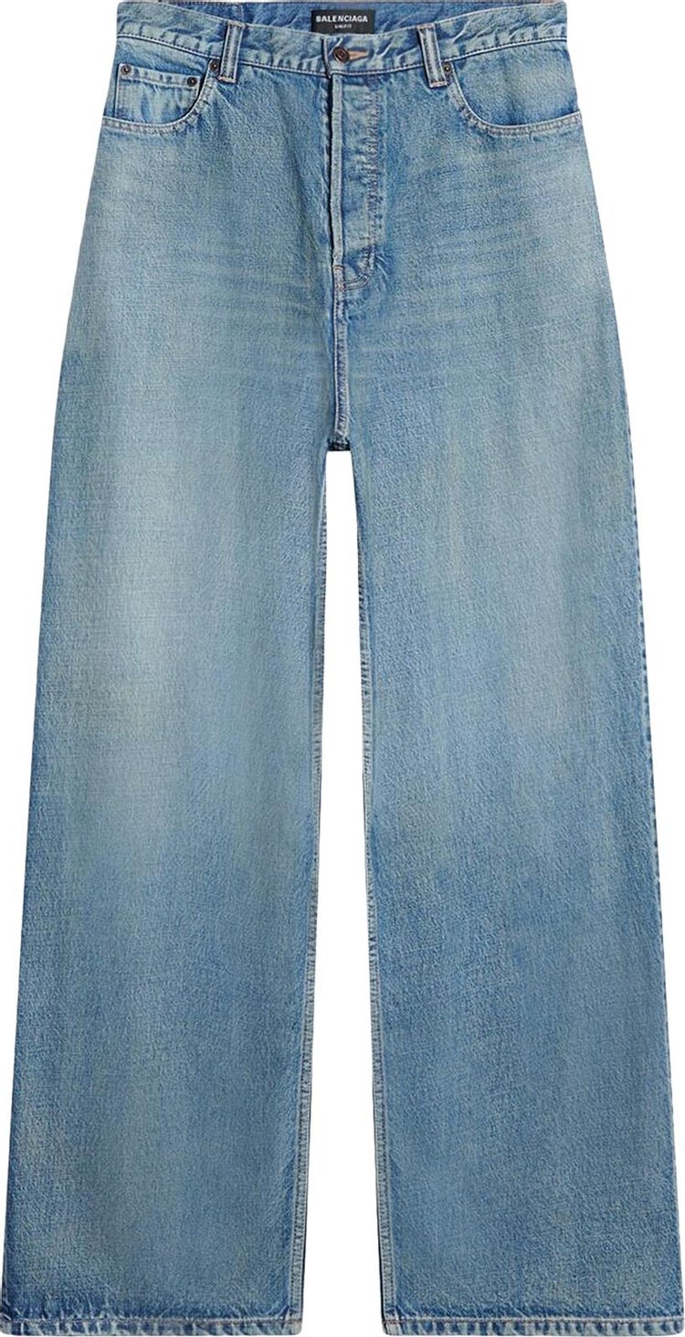 Balenciaga High Waisted Jeans 'Washed Light Blue'