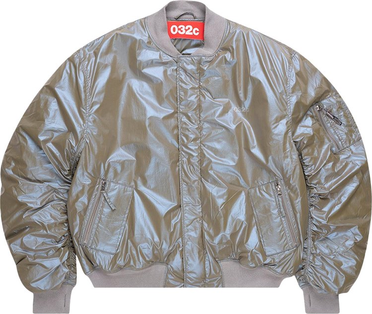 032C Oversized Bomber Jacket 'Mother Of Pearl'