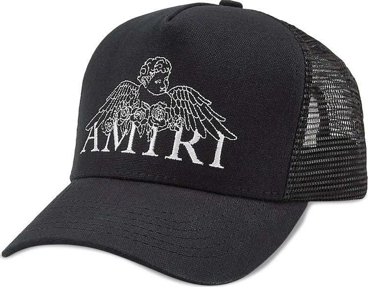 Buy Amiri Cherub Trucker Hat 'Black' - MAH011 001 BLAC | GOAT