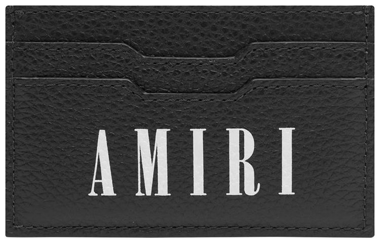 Amiri Large Logo Card Holder Black