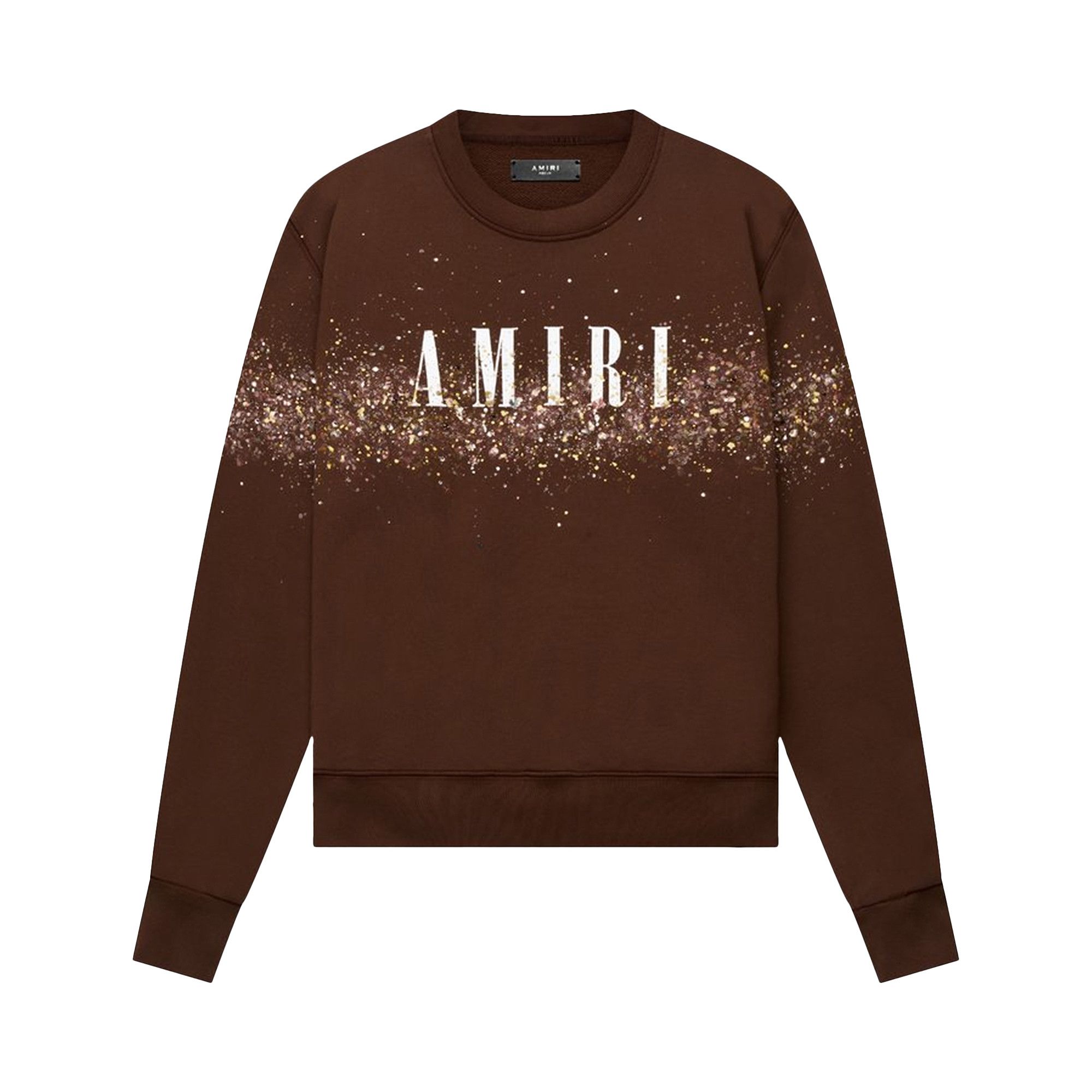 Buy Amiri Core Logo Crystal Painter Crew 'Brown' - MJLC004 210