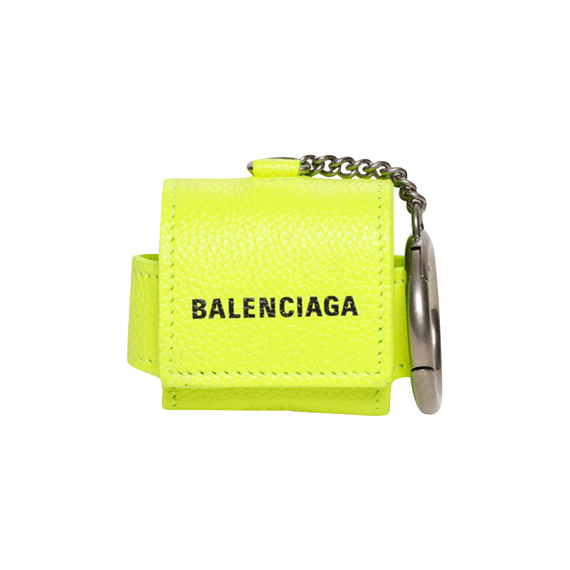 Buy Balenciaga Cash Airpod Pro Holder 'Fluo Yellow/Black' - 655679