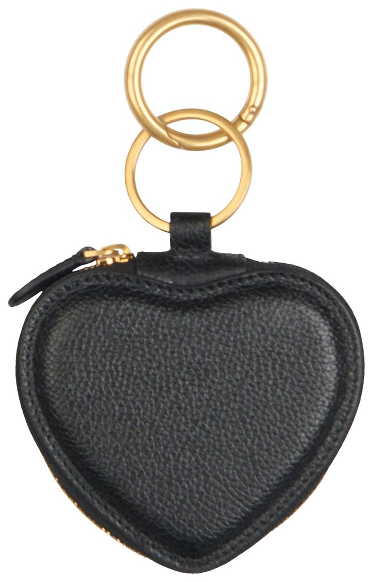 Balenciaga Cash Heart Mirror Case BlackWhite