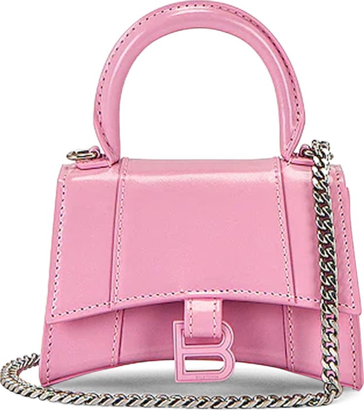 Balenciaga Mini Hourglass Top Handle Bag 'Candy Pink'