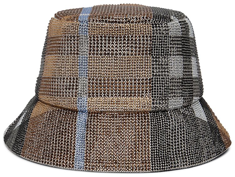 Burberry Check Print Bucket Hat Dusty Sand