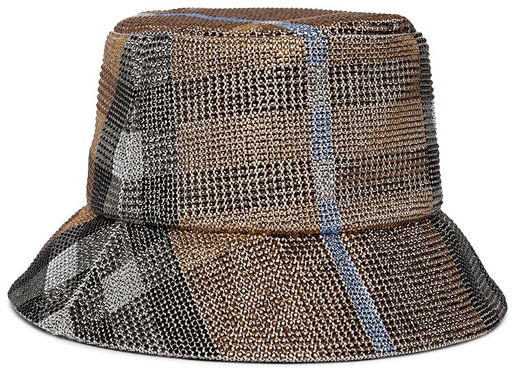 Burberry Check Print Bucket Hat Dusty Sand