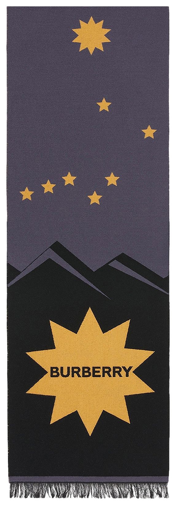 Burberry Star Sky Football Scarf Dark Grey