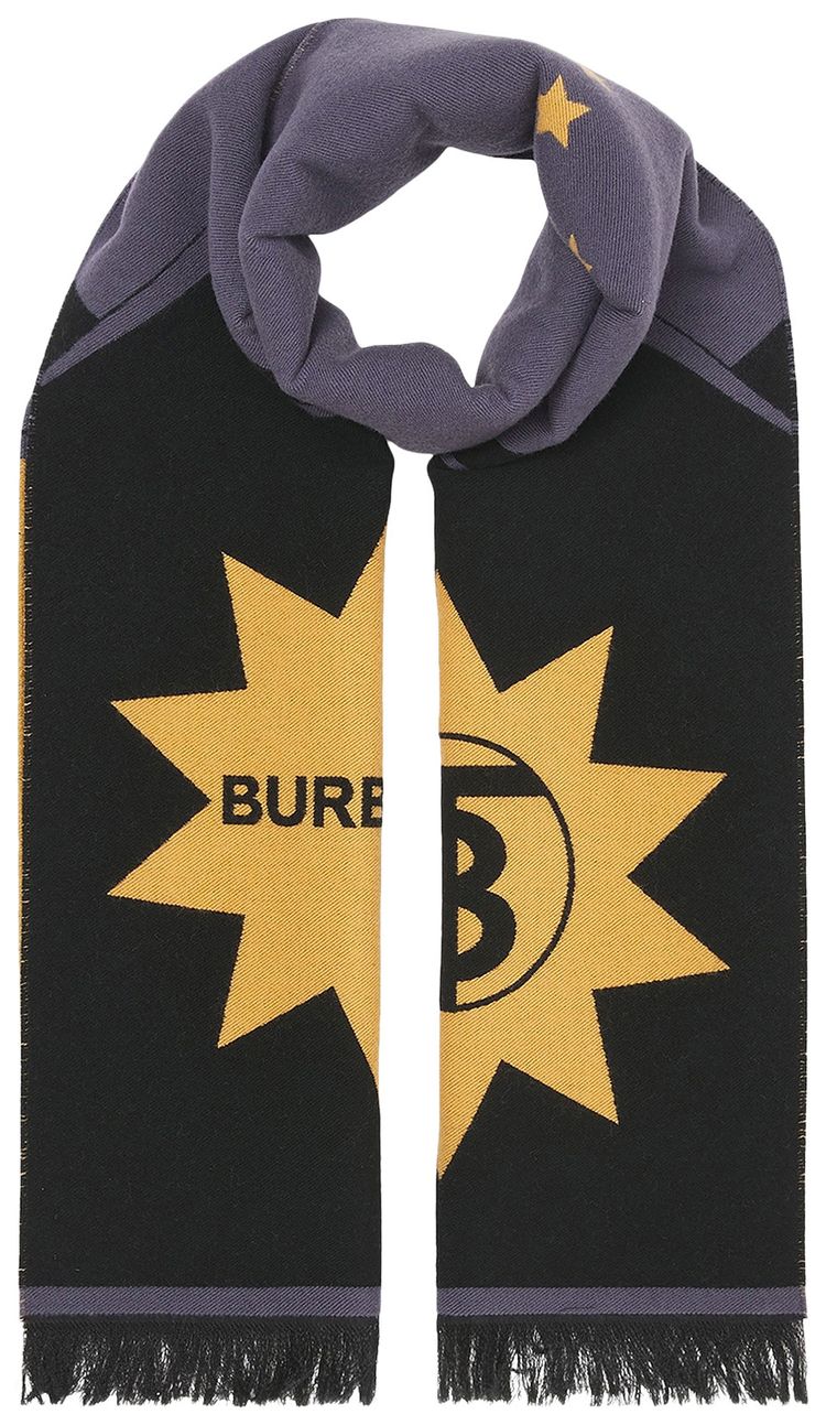 Burberry Star Sky Football Scarf Dark Grey