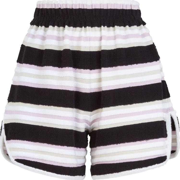 Fendi Striped Towel Stitch Shorts 'Black'