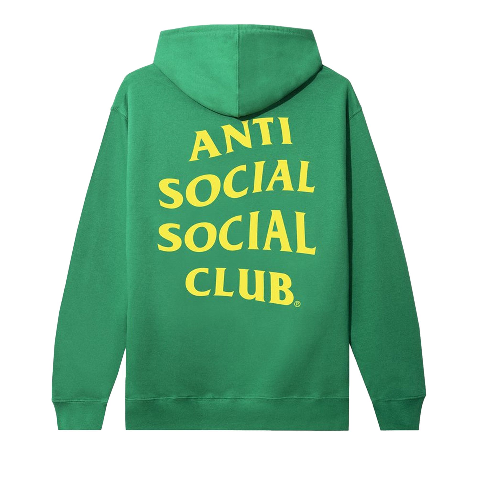 Anti social social club green hoodie deals