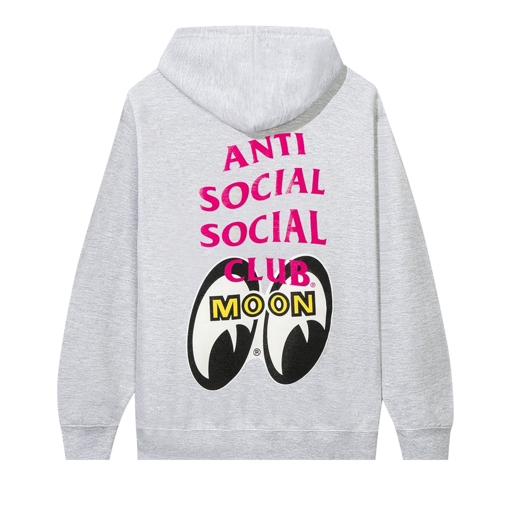 Buy Anti Social Social Club x Mooneyes Stacked Hoodie Grey 0657 100000106XMSH GREY GOAT UK