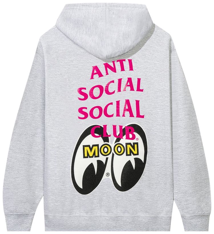 Anti Social Social Club x Mooneyes Stacked Hoodie Grey