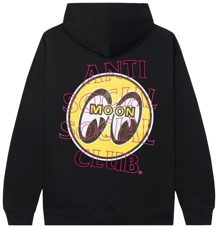 Anti Social Social Club x Mooneyes Glitter Crossfire Hoodie Black