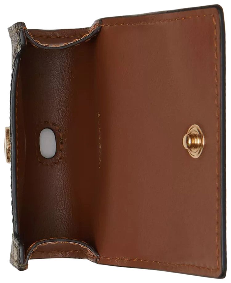 Burberry Monogram Stripe E Canvas AirPods Pro Case Brown