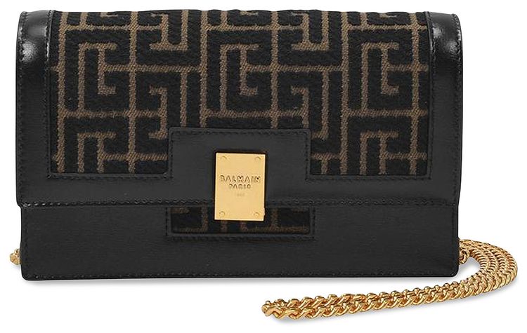 Balmain 1945 Mini Bag Khaki Monogram