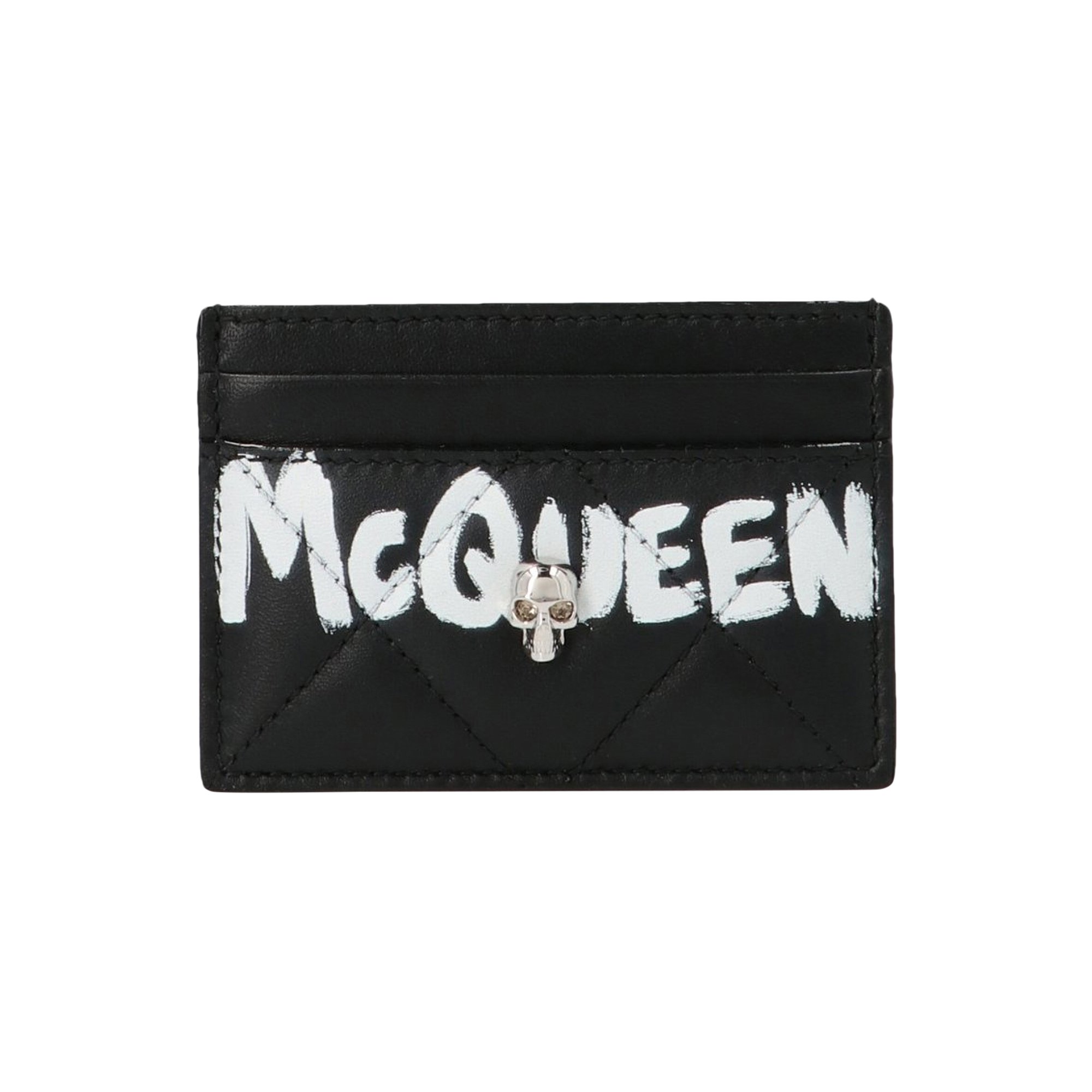 Alexander McQueen Card Holder 'Black/Ivory' | GOAT