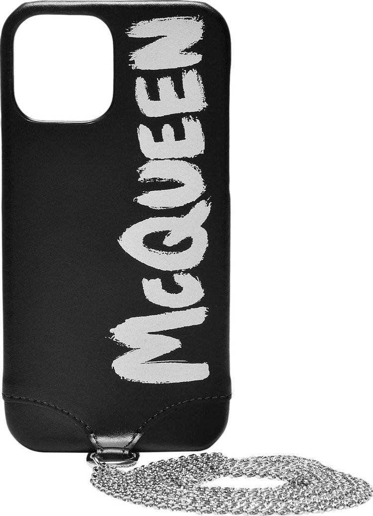 Alexander McQueen Phone Case With Chain 'Black'