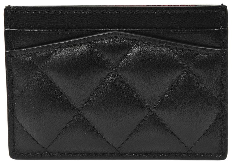 Alexander McQueen Pave Skull Card Holder Black