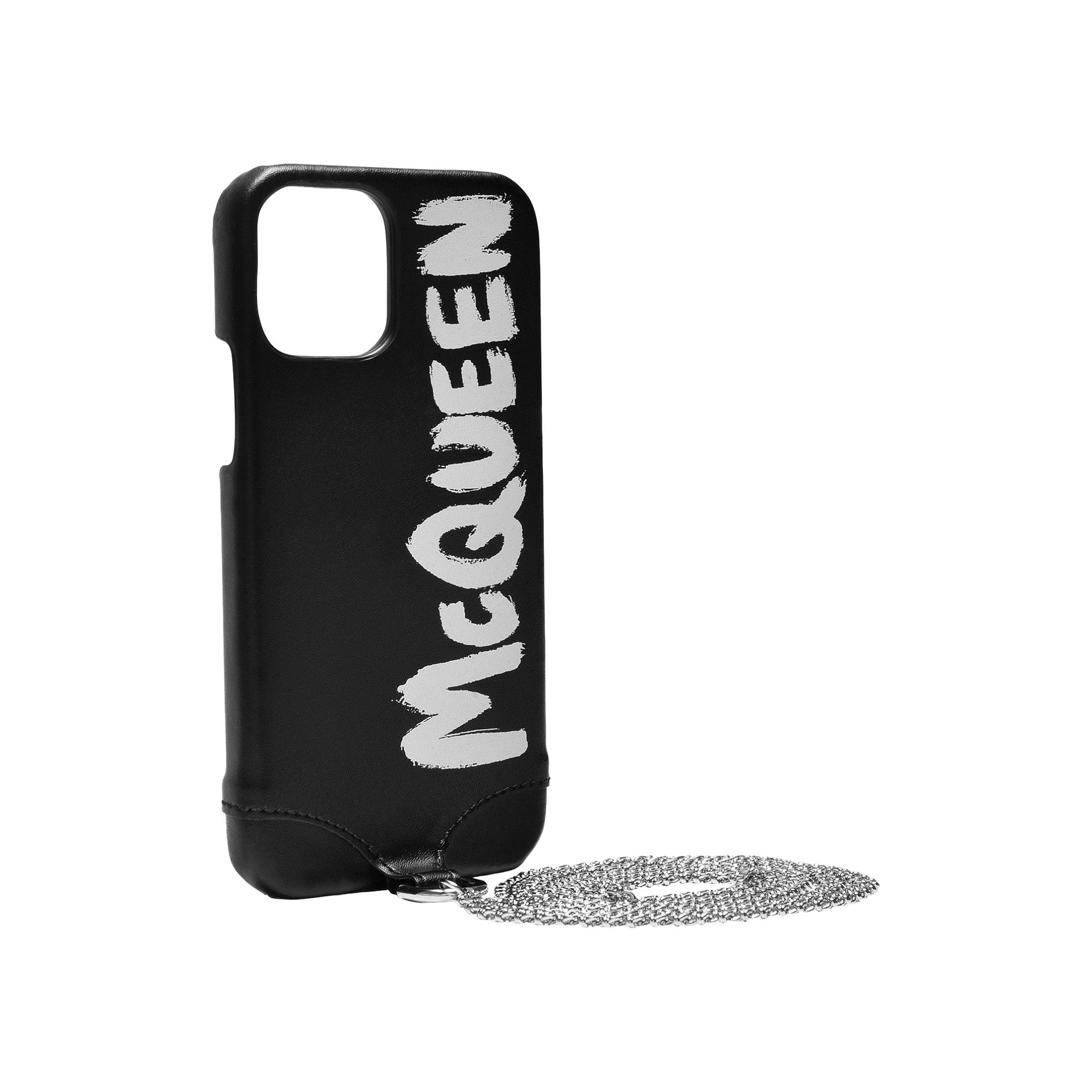 Buy Alexander McQueen Phone Case With Chain 'Black' - 0162