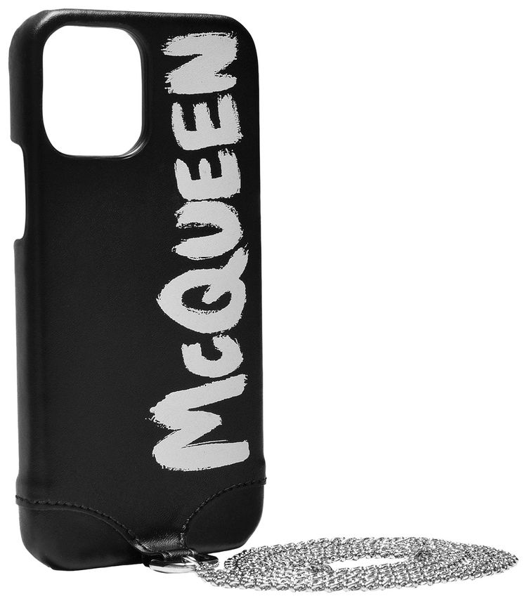 Alexander McQueen Phone Case With Chain Black
