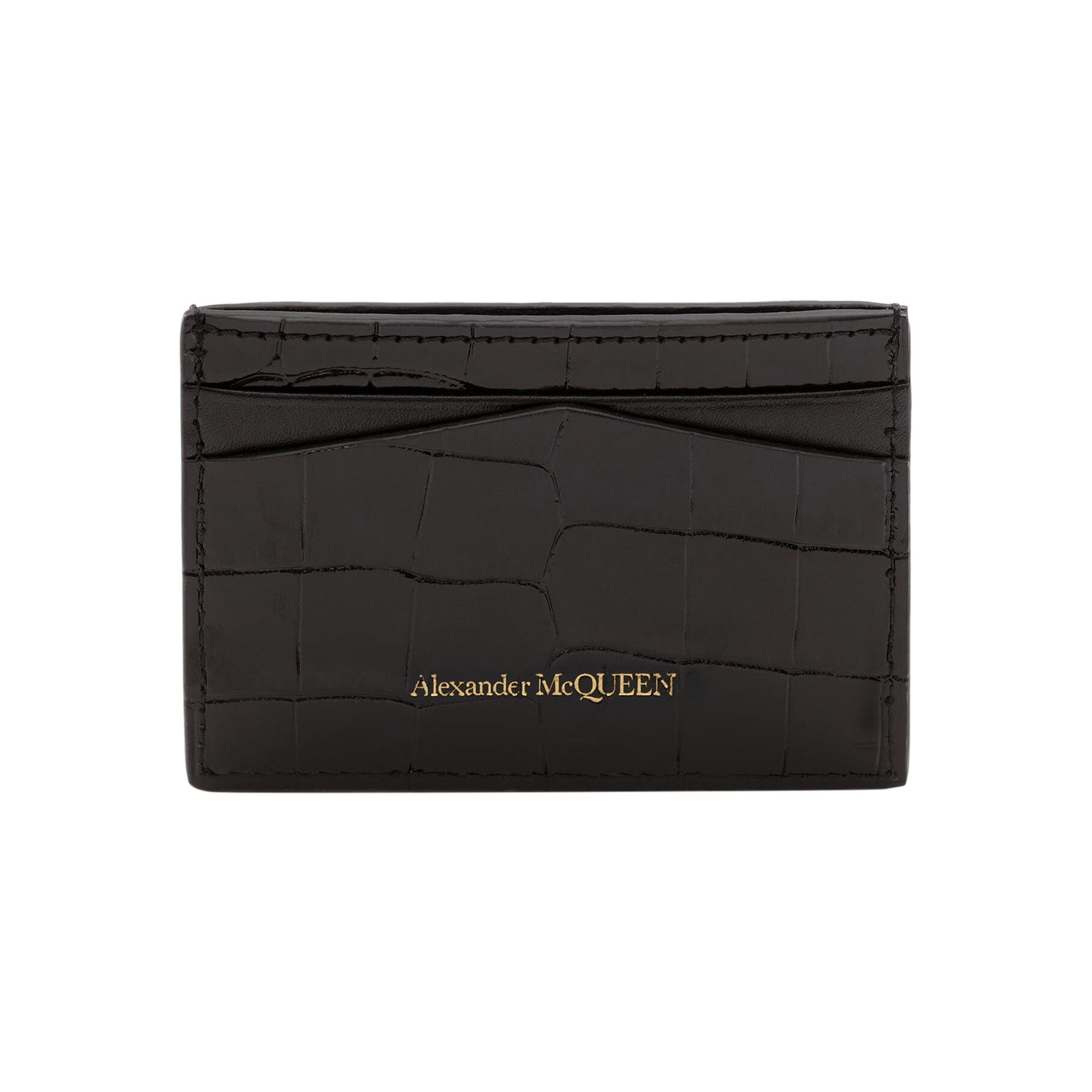 alexander mcqueen☆スカルカードケース_632038 1JMFG 6050 Women's Skull Card Holder in Black | McQueen US