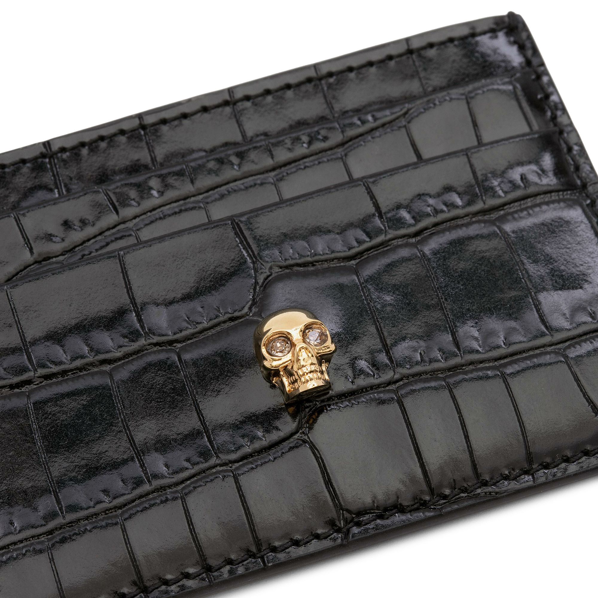 alexander mcqueen☆スカルカードケース_632038 1JMFG 1050 Buy Alexander McQueen Card Holder 'Black' - 632038 1JMFG
